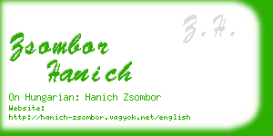 zsombor hanich business card